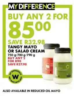 Woolworths Tangy mayo or salad cream offer
