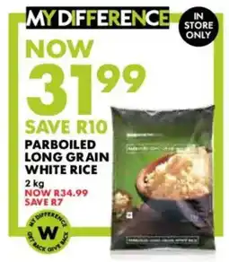Woolworths Parboiled long grain white rice offer