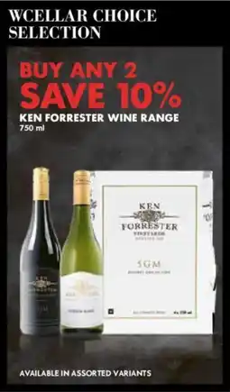 Woolworths Ken forrester wine range offer