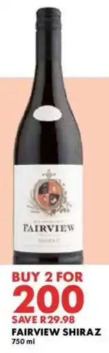 Woolworths Fairview Shiraz offer