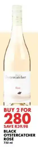 Woolworths Black oystercatcher rosé offer