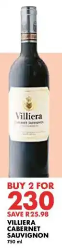 Woolworths Villiera cabernet sauvignon offer