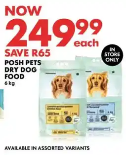 Woolworths Posh pets dry dog food offer
