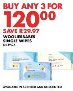 Woolworths Wooliesbabes single wipes offer
