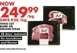 Woolworths Thick cut rump or sirloin steak offer