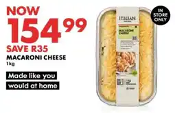 Woolworths Macaroni Cheese offer