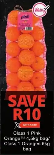 Checkers Class 1 Pink Orange/ Class 1 Oranges offer
