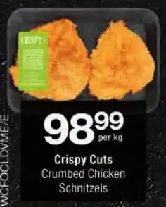 Checkers Crispy Cuts Crumbed Chicken Schnitzels offer