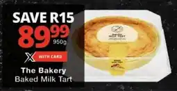 Checkers The Bakery Baked Milk Tart offer