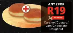 Checkers Caramel/ Custard/ Jam/ Chocolate Doughnut offer