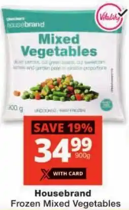 Checkers Housebrand Frozen Mixed Vegetables offer