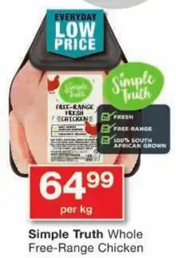 Checkers Simple Truth Whole Free-Range Chicken offer