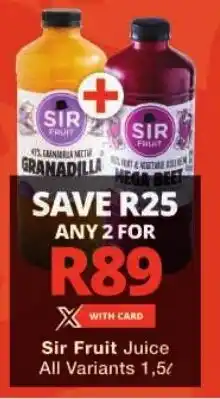Checkers Sir Fruit Juice All Variants offer
