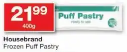 Checkers Housebrand Frozen Puff Pastry offer