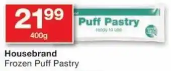 Checkers Housebrand Frozen Puff Pastry offer