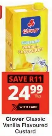 Checkers Clover Classic Vanilla Flavoured Custard offer