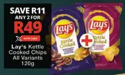 Checkers Lay's Kettle Cooked Chips All Variants offer