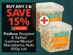 Checkers Padkos Roasted & Salted Cashew/ Mixed/ Macadamia Nuts offer