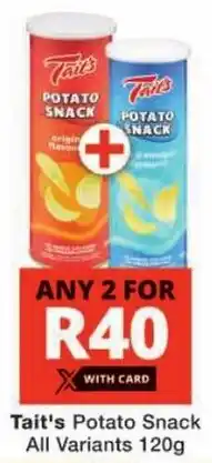 Checkers Tait's Potato Snack All Variants offer