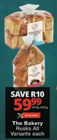 Checkers The Bakery Rusks All Variants offer