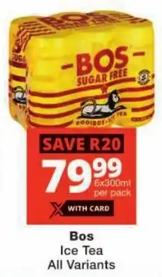 Checkers Bos Ice Tea All Variants offer
