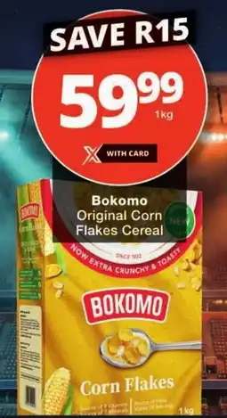 Checkers Bokomo Original Corn Flakes Cereal offer