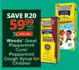Checkers Woods' Great Peppermint Cure/ Peppermint Cough Syrup for Children offer