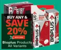 Checkers Bioplus Products All Variants offer