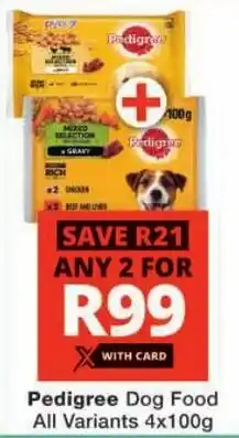 Checkers Pedigree Dog Food All Variants offer