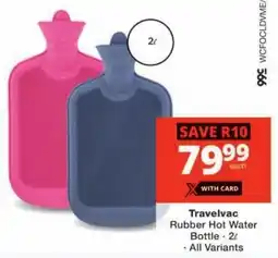 Checkers Travelvac Rubber Hot Water Bottle offer