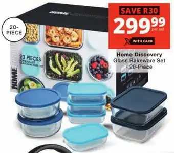 Checkers Home Discovery Glass Bakeware Set offer