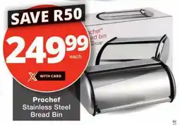 Checkers Prochef Stainless Steel Bread Bin offer