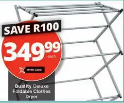 Checkers Quality Deluxe Foldable Clothes Dryer offer