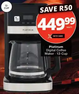 Checkers Platinum Digital Coffee Maker offer