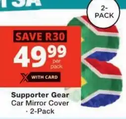 Checkers Supporter Gear Car Mirror Cover offer