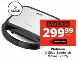 Checkers Platinum 2-Slice Sandwich Maker offer