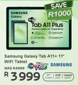 Computer Mania Samsung Galaxy Tab A11+ 11" WiFi Tablet offer