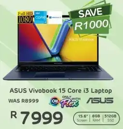 Computer Mania ASUS Vivobook 15 Core i3 Laptop offer