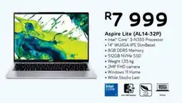 Computer Mania Acer Aspire Lite Intel Core 3-N355 Processor Laptop offer