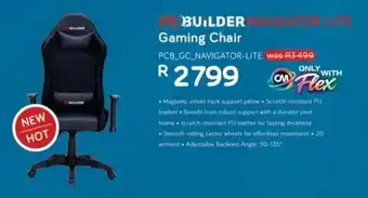Computer Mania PCBuilder Navigator Lite Gaming Chair offer
