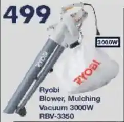 President Hyper Ryobi Blower, Mulching Vacuum 3000W offer