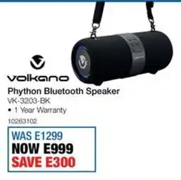OK Furniture Volkano Phython Bluetooth Speaker offer
