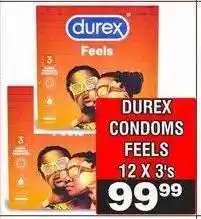Advance Cash n Carry DUREX CONDOMS FEELS 12 X 3's offer