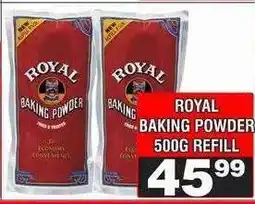 Advance Cash n Carry ROYAL Baking Powder 500g Refill offer