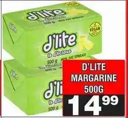 Advance Cash n Carry D'LITE MARGARINE 500G offer