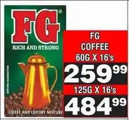 Advance Cash n Carry FG COFFEE 60G X 16's offer