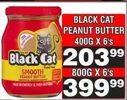 Advance Cash n Carry BLACK CAT PEANUT BUTTER 400G X 6's offer