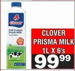Advance Cash n Carry CLOVER PRISMA MILK 1L X 6's offer