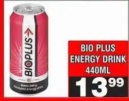 Advance Cash n Carry BIO PLUS ENERGY DRINK 440ML offer