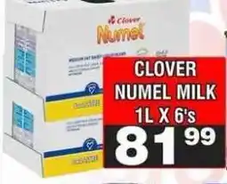Advance Cash n Carry Clover Numel Milk 1L x 6's offer